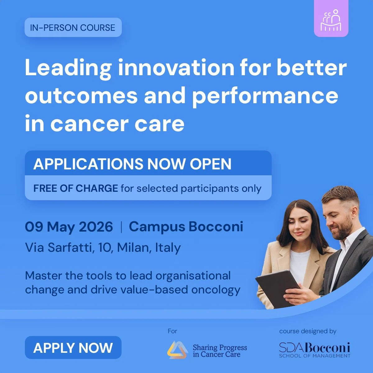 Applications Open for 'Leading Innovation for Better Outcomes and Performance in Cancer Care' - SPCC 2 Applications Open for 'Leading Innovation for Better Outcomes and Performance in Cancer Care' - SPCC