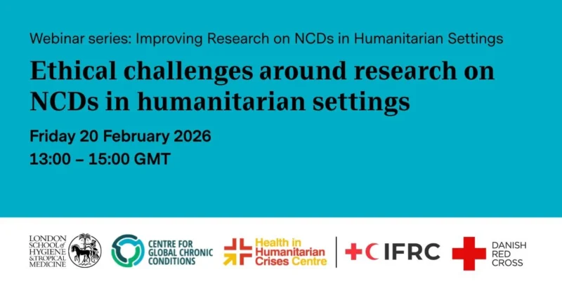 Éimhín Ansbro: Webinar on Ethical Challenges and Opportunities in Research on NCDs in Humanitarian Settings