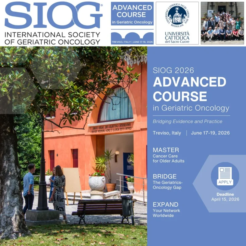 Transforming Geriatric Oncology Together at Treviso 2026 - SIOG 2 SIOG