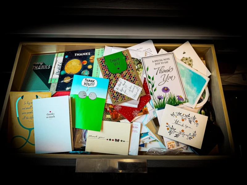 Ahmad Abou Abbass: Treasured Possession of Thank-You Cards