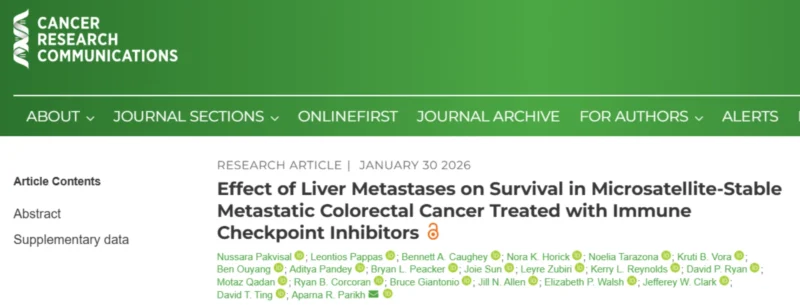 Aparna Parikh: What Role Do Liver Metastases Play in MSS Colorectal Cancer Outcomes?