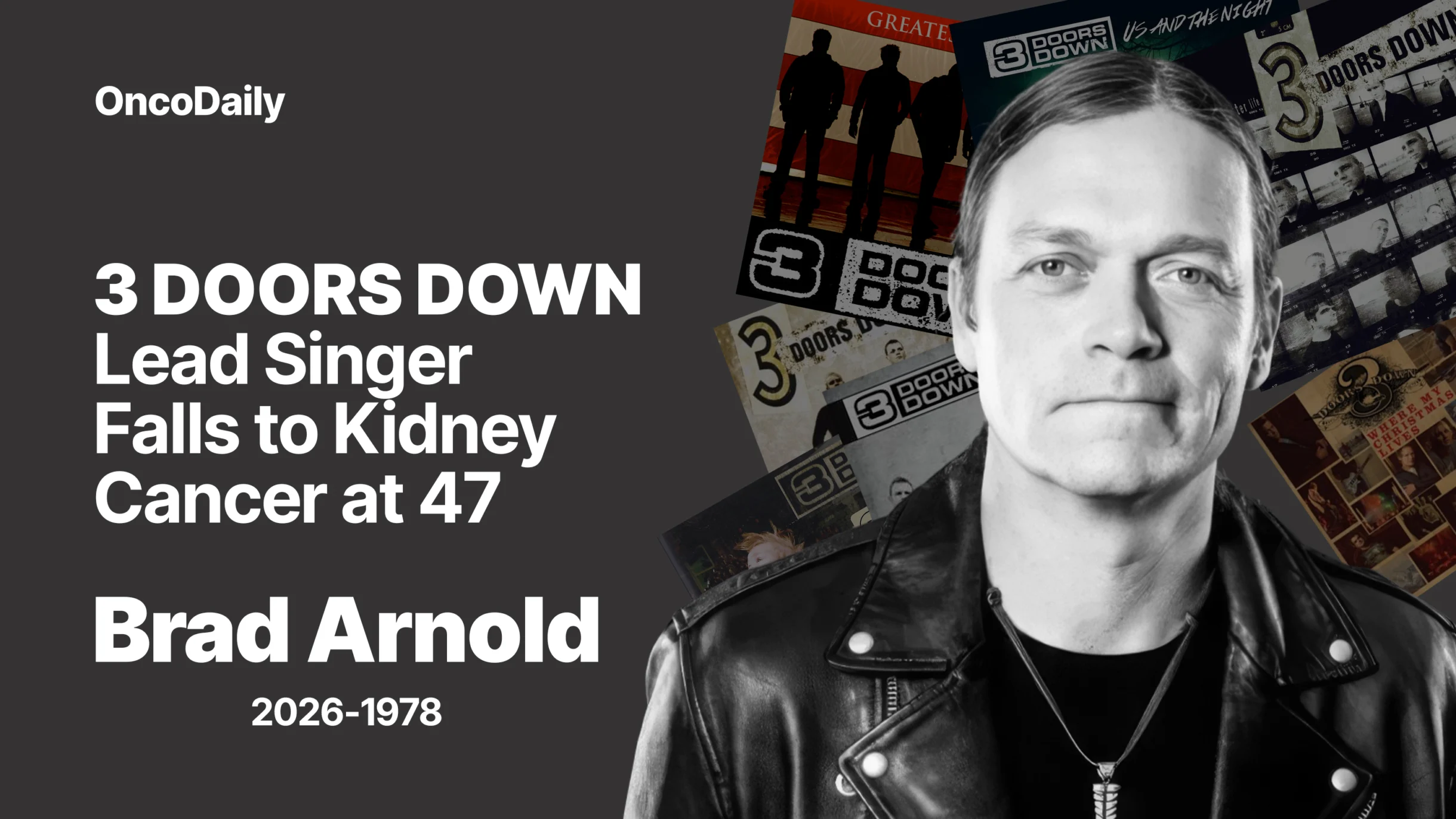 3 Doors Down Rockman Brad Arnold Dies