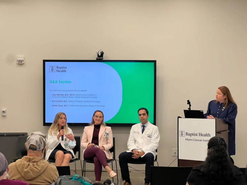 Bruna Pellini: World Cancer Day Discussions on Lung, Breast and Prostate Cancer at Miami Cancer Institute