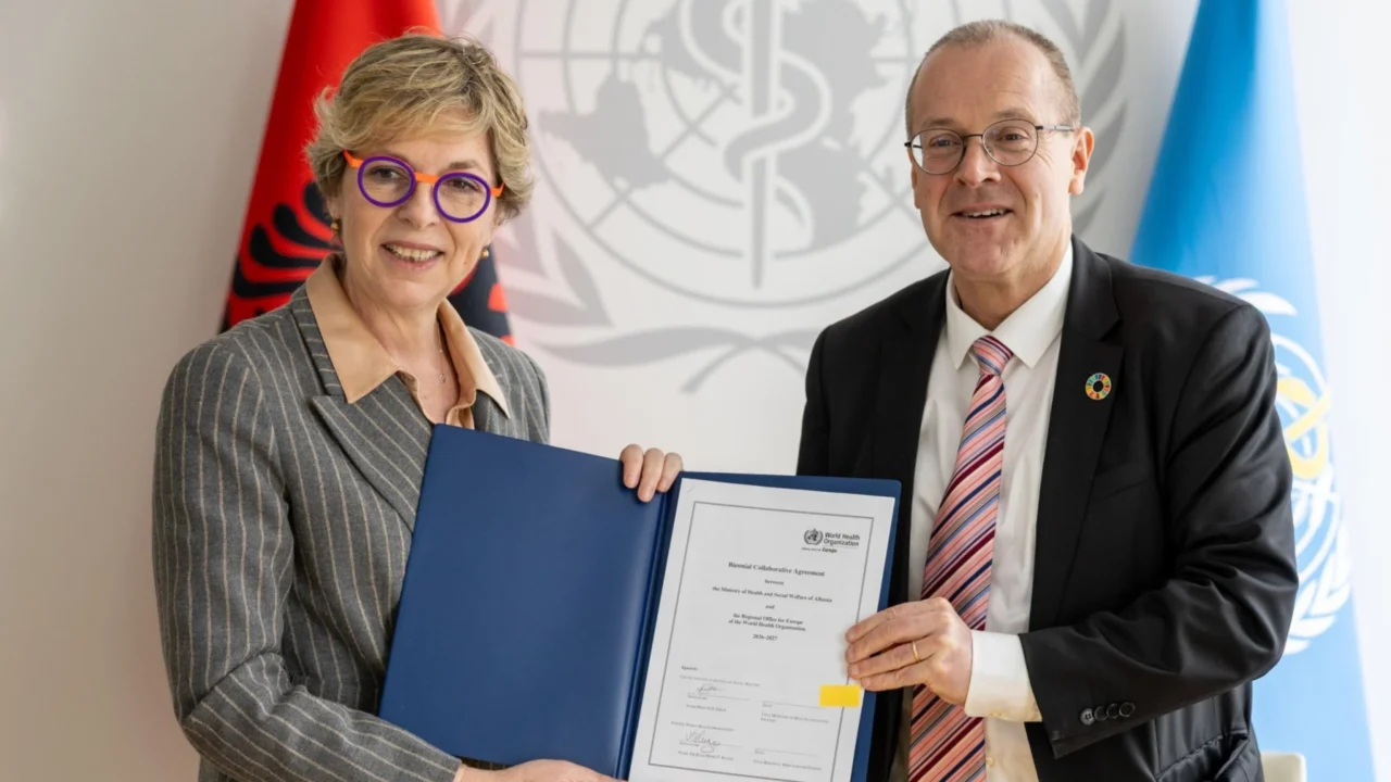 Evis Sala: Signing New Albania–WHO Cooperation to Advance Universal Health Coverage and System Reform