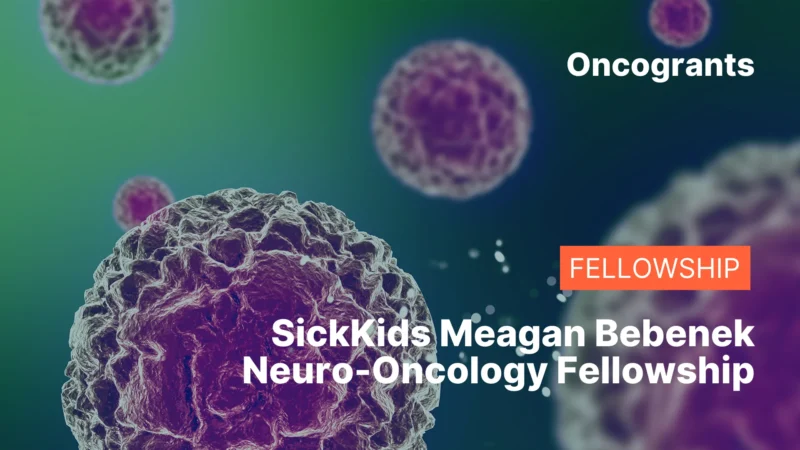 Top 10 OncoGrants This Week: Horizon Europe €35M Calls, Seed Funding & Venture Competitions (2026) 4 SickKids Meagan Bebenek Neuro-Oncology Fellowship