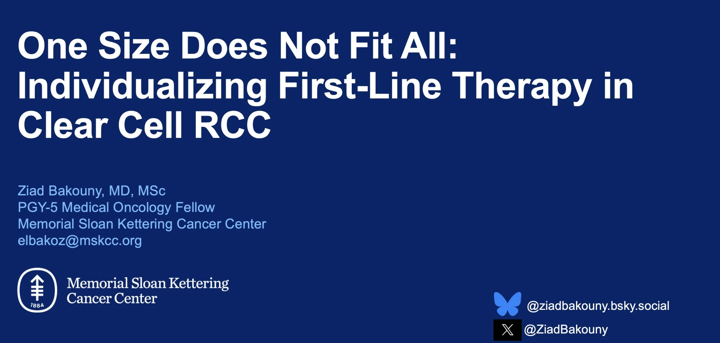 Middle East Genitourinary Oncology Ziad Bakouny