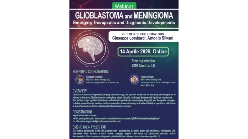 Giuseppe Lombardi: International Webinar on Emerging Therapies and Diagnostics in Glioblastoma and Meningioma