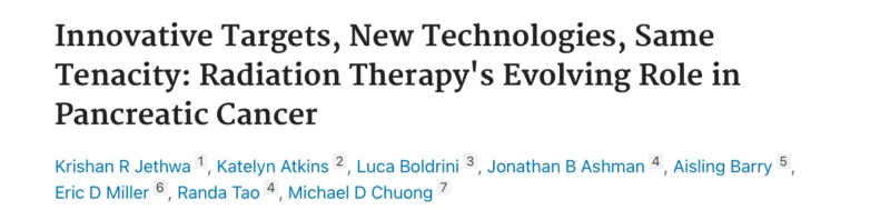 Luca Boldrini: Radiation Therapy’s Evolving Role in Pancreatic Cancer