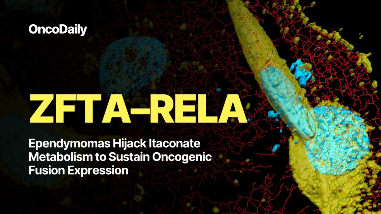 ZFTA–RELA Ependymomas Hijack Itaconate Metabolism to Sustain Oncogenic Fusion Expression
