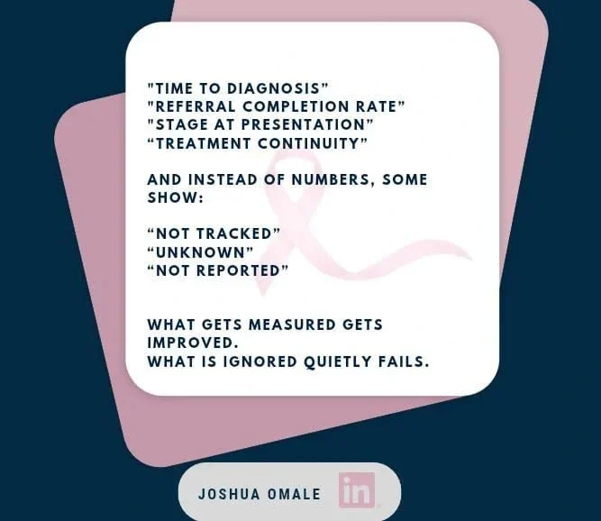 Joshua Omale: What Gets Measured Gets Improved