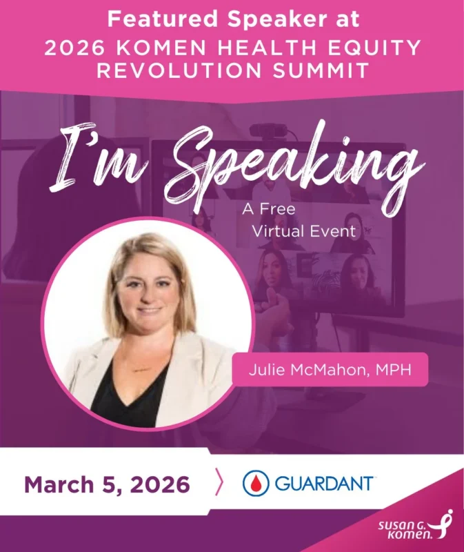 Daniel Stover: Honored to Join Julie McMahon at 2026 Komen Health Equity Summit 2 Daniel Stover: Honored to Join Julie McMahon at 2026 Komen Health Equity Summit