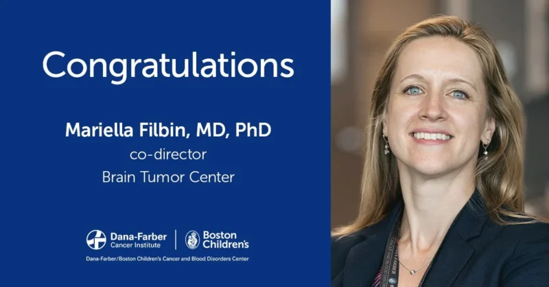 Mariella Filbin Wins a Mark Foundation Emerging Leader Award – Boston Children’s Hospital