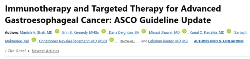 Ahmet Dirican: ASCO 2026 Guideline Update - Advanced Gastroesophageal Cancer 2 Ahmet Dirican: ASCO 2026 Guideline Update - Advanced Gastroesophageal Cancer