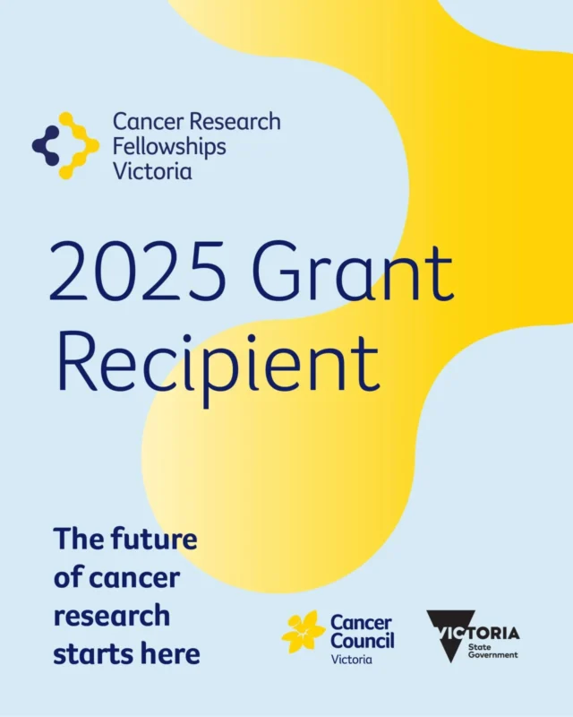Rhiannon Morris Awarded Early Career Cancer Research Fellowship Victoria Grant
