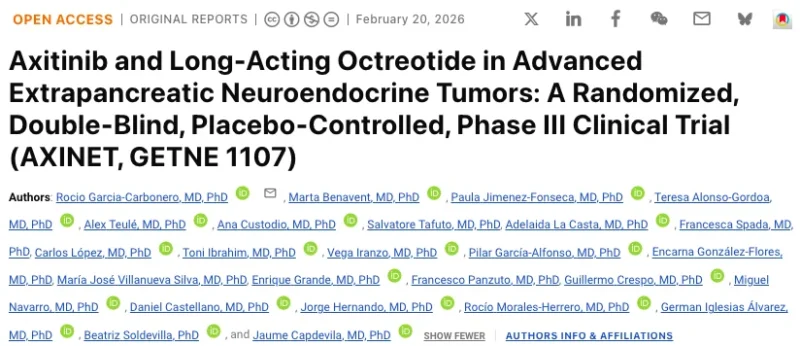 Shaheenah Dawood: Axitinib and Long-Acting Octreotide in Advanced Extrapancreatic Neuroendocrine Tumors