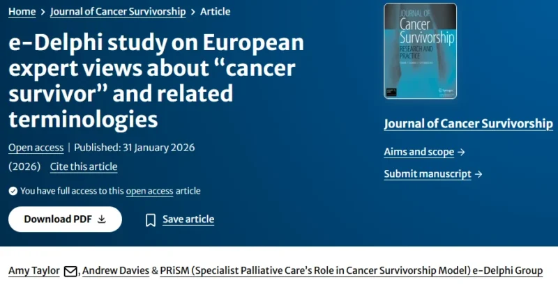 Andrew Davies: European Oncology and Palliative Care Specialists "Challenge" Universal Use of Cancer Survivor Terminology