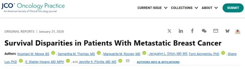 Jame Abraham: The Role of Access to Care and Insurance in Metastatic Breast Cancer Outcomes