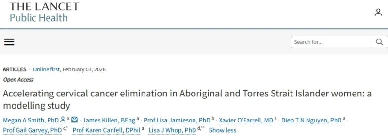 Julie S. Torode: Accelerating Cervical Cancer Elimination in Aboriginal and Torres Strait Islander Women