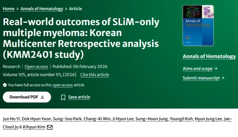 Myeloma Paper of the Day, February 7th, Suggested by Robert Orlowski