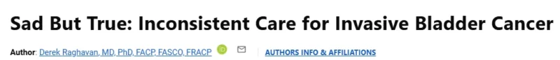 John Hennessy: Why Evidence-Based Care Remains Uneven in Bladder Cancer