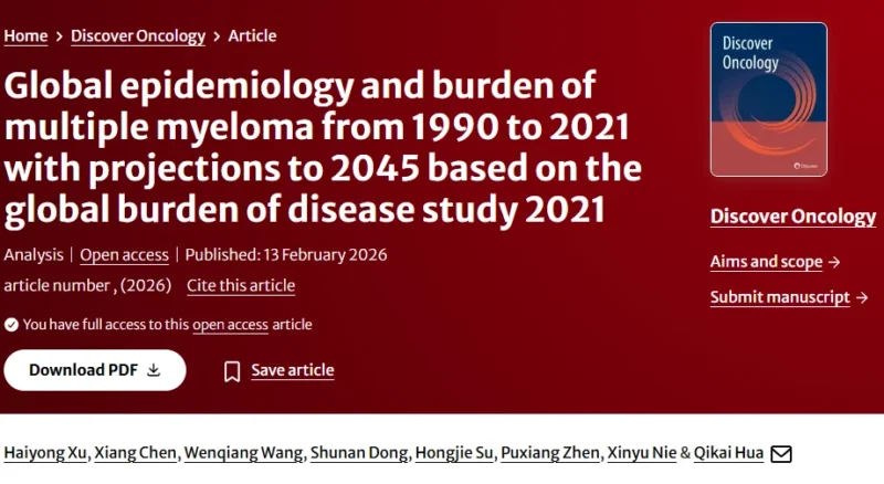 Myeloma Paper of the Day, January 13th, Suggested by Robert Orlowski