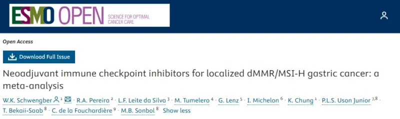 Luis Felipe Leite da Silva: Evidence and Gaps on Neoadjuvant Immunotherapy in Localized dMMR/MSI-H Gastric and GEJ Cancers