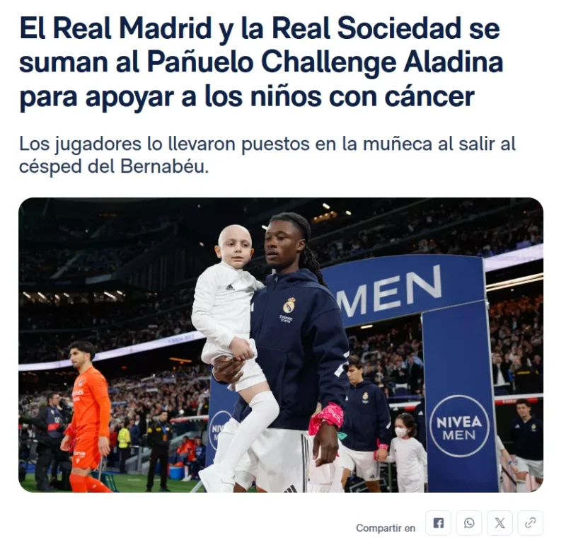 Paco Arango: Real Madrid and Real Sociedad Joined Our Solidarity Campaign 2 Paco Arango