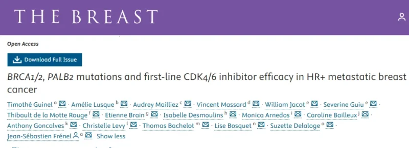 Shaheenah Dawood: PFS Among BRCA1/2 and PALB2 Mutation Carriers on First-Line Therapy