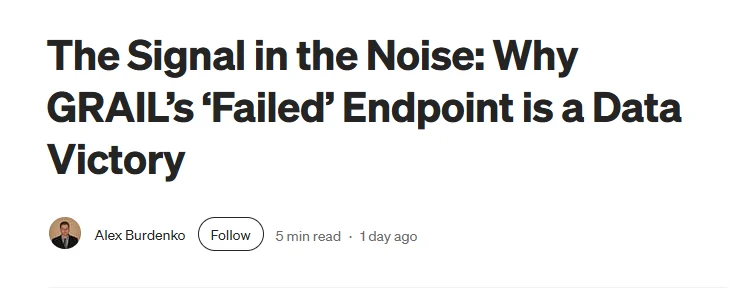 Vineet Datta: Galleri Blood Test Failed Primary Endpoint in NHS Study
