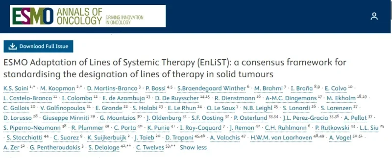 Dario Trapani: ESMO Introduces EnLiST Framework to Standardize Therapy Lines in Solid Tumors