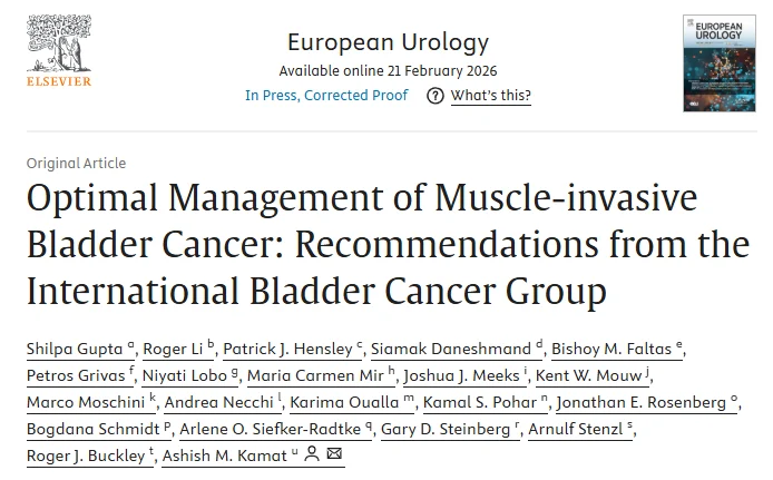 Ashish M. Kamat: New IBCG Consensus on Optimal Management of Muscle-Invasive Bladder Cancer