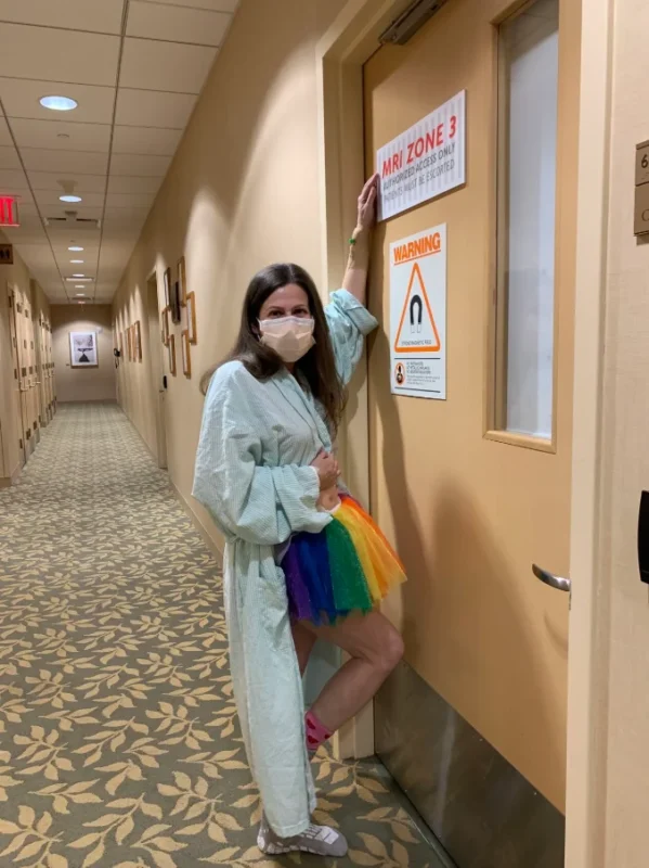 Sally Wolf: Cancer Isn't a Choice, But Wearing a Tutu to a Scan Absolutely Is. 2 Sally Wolf