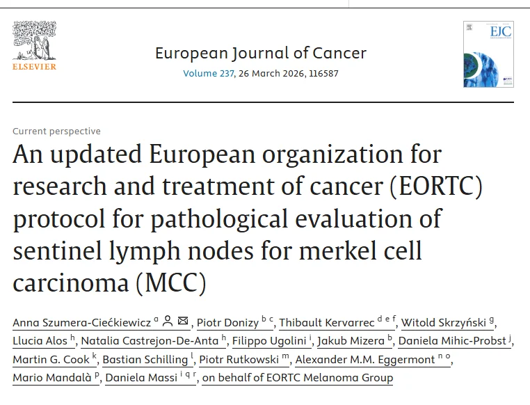 Mario Mandalà: Updated EORTC Protocol for Sentinel Lymph Node Evaluation in Merkel Cell Carcinoma