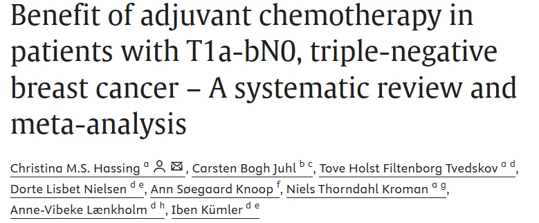 Kefah Mokbel: New Evidence Supporting Adjuvant Chemotherapy in Early-Stage TNBC 2 Kefah Mokbel