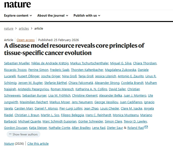 Wafik S. El-Deiry: A Disease Model Resource Reveals Core Principles of Tissue-Specific Cancer Evolution 2 Wafik S. El-Deiry