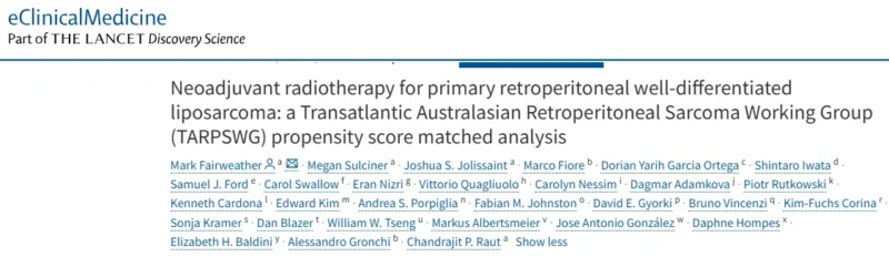 Alessandro Gronchi: Neoadjuvant RT in Primary Retroperitoneal WDLPS