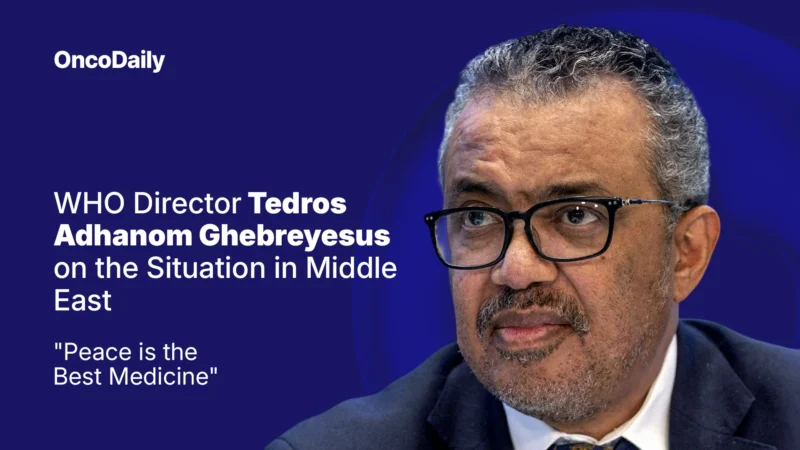 Tedros Adhanom Ghebreyesus: Peace is the Best Medicine