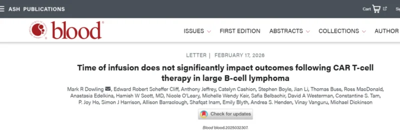 Yan Leyfman: New Data in Blood Challenges the Chronobiology Narrative in CAR-T 