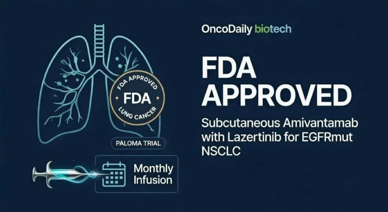 Monthly RYBREVANT FASPRO (Amivantamab) Approved by FDA for EGFR-Mutated NSCLC