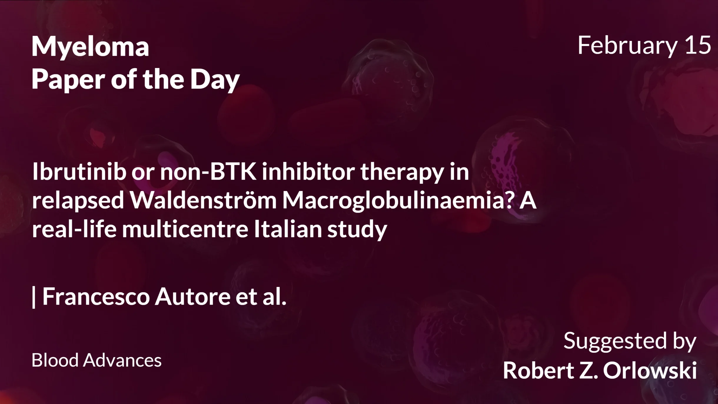 Myeloma Paper of the Day