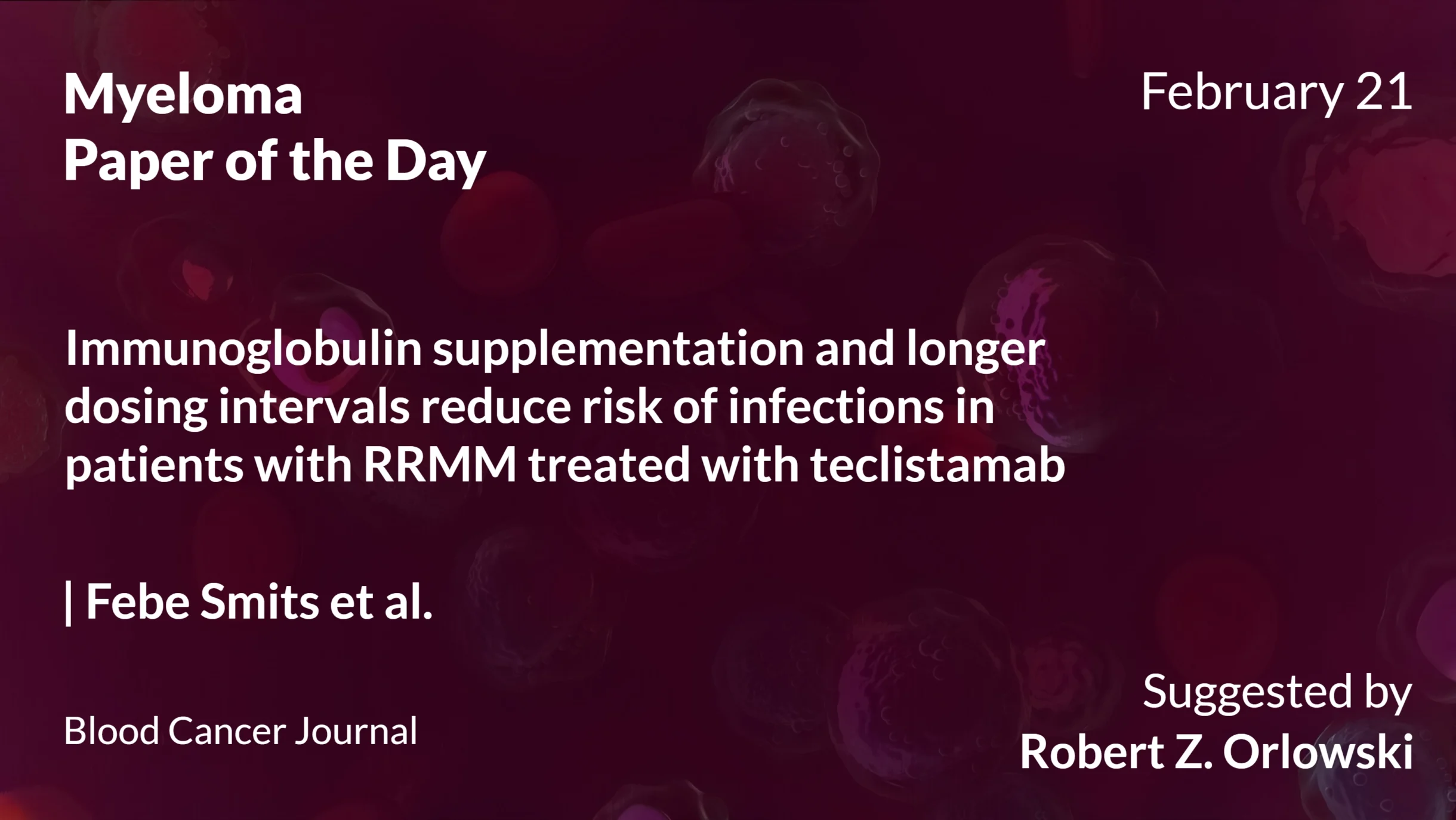 Myeloma Paper of the Day