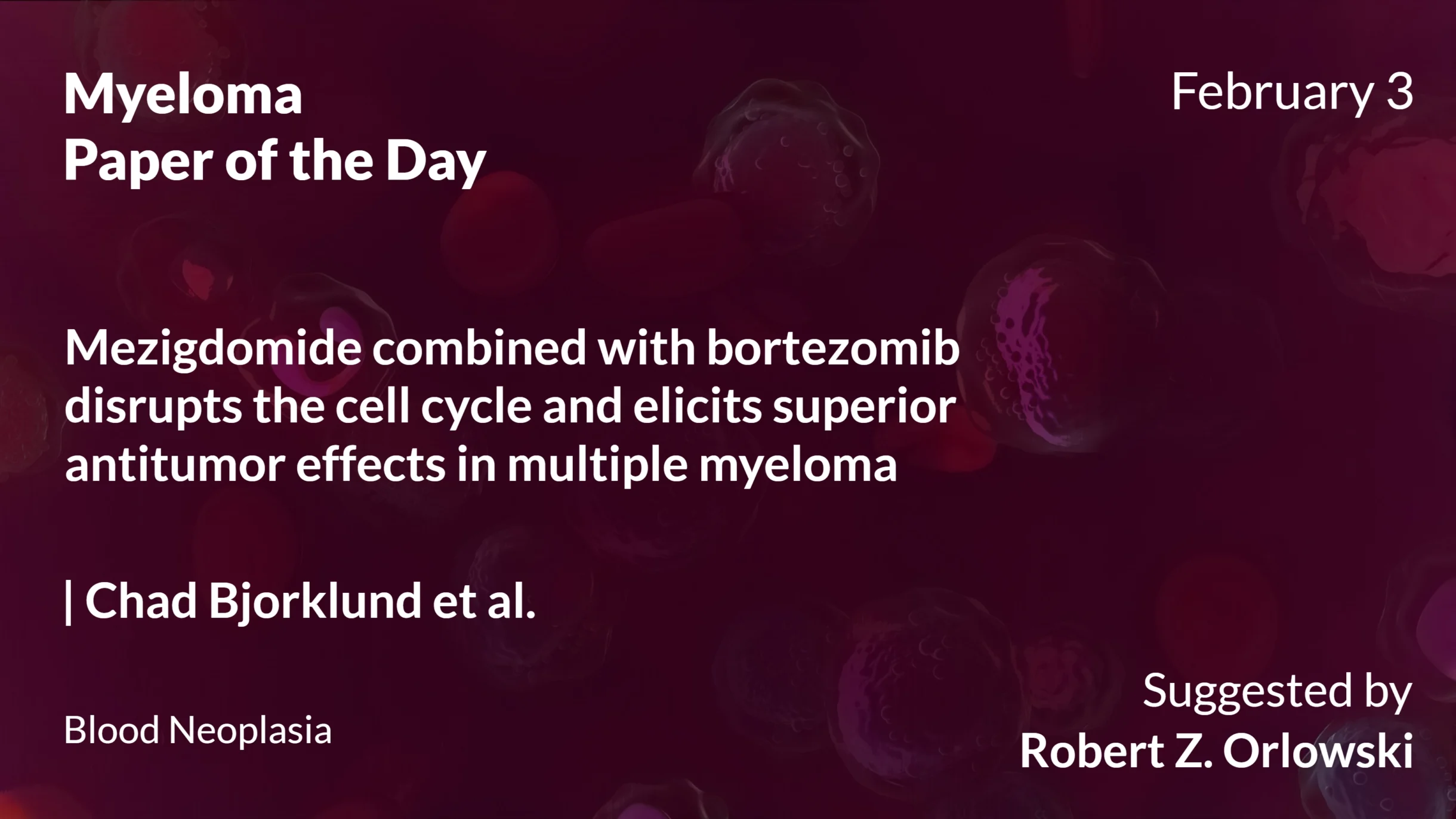 Myeloma Paper of the Day