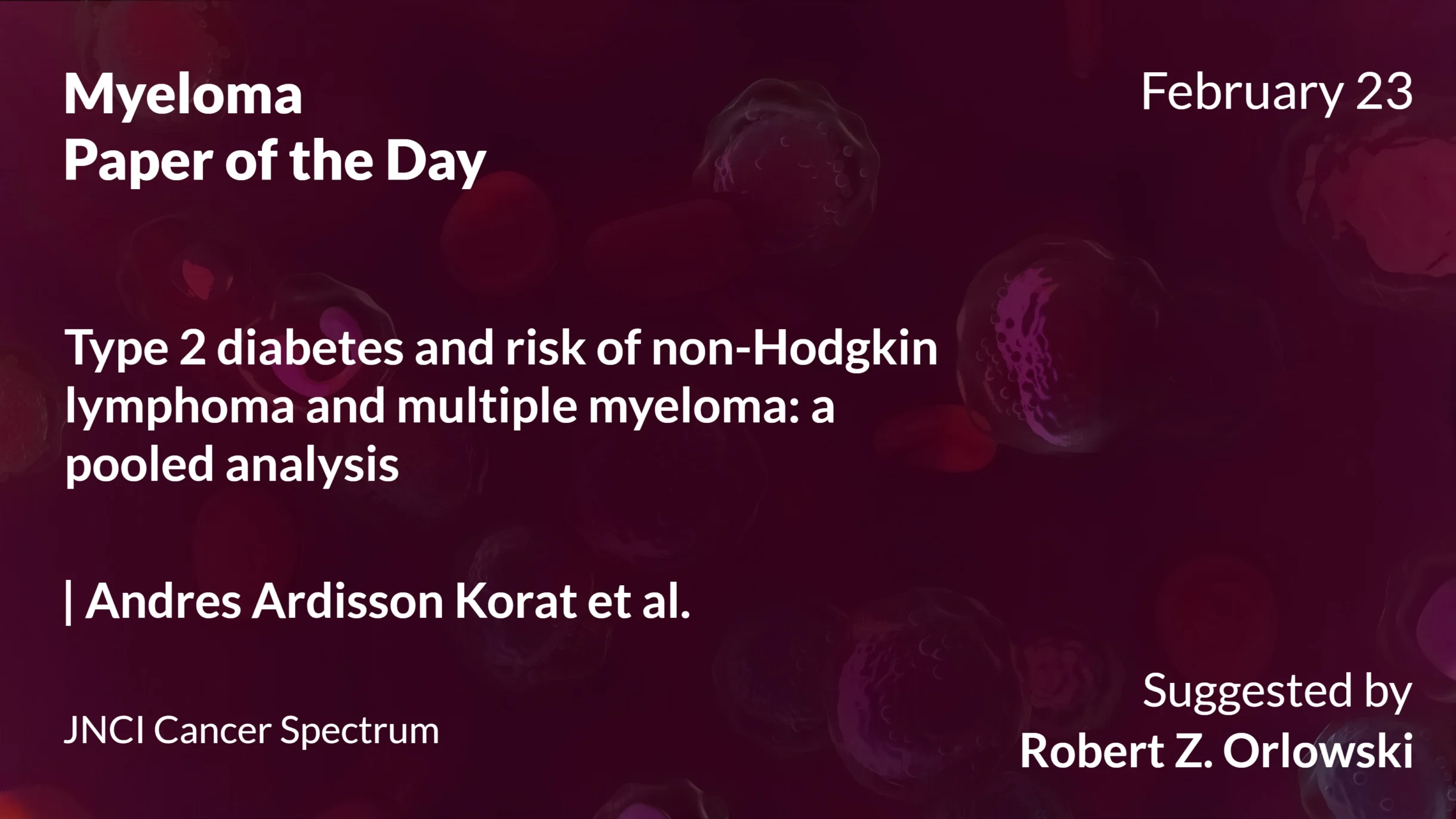 Myeloma Paper of the Day