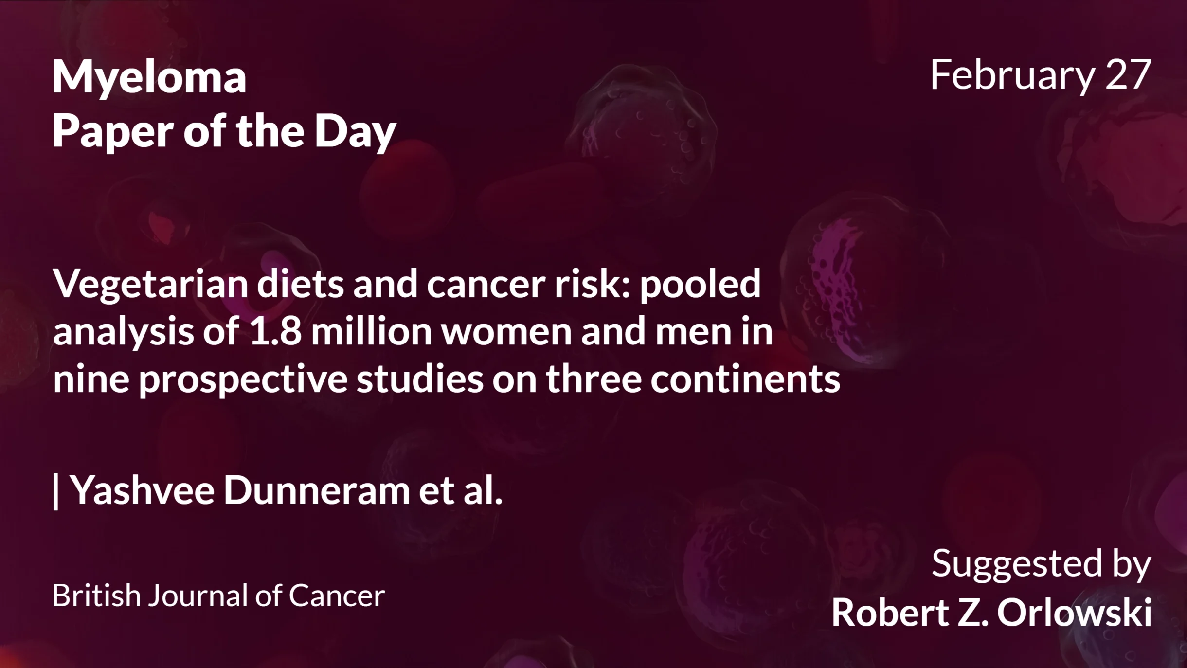 Myeloma Paper of the Day