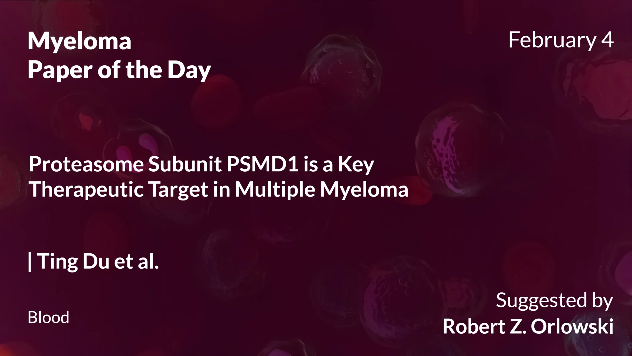 Myeloma Paper of the Day