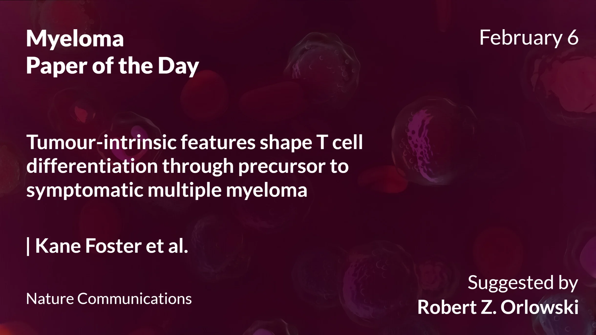 Myeloma Paper of the Day