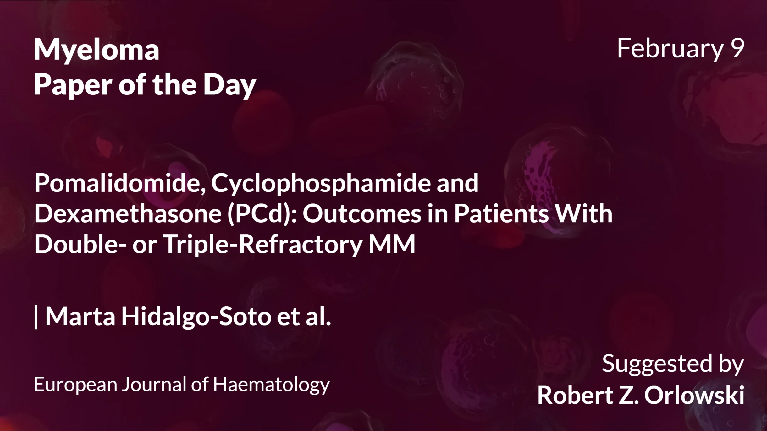 Myeloma Paper of the Day