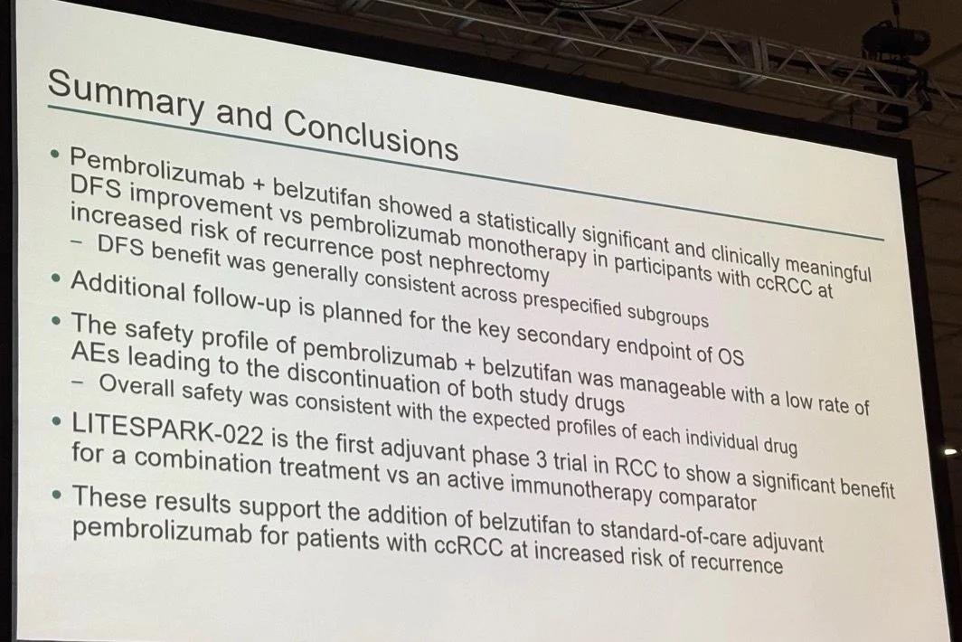 LITESPARK-022 Update: Adjuvant Belzutifan + Pembrolizumab in High-Risk Clear Cell Renal Cell Carcinoma 3 LITESPARK-022 Update: Adjuvant Belzutifan + Pembrolizumab in High-Risk Clear Cell Renal Cell Carcinoma
