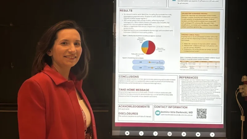 Jasmina Veta Darkovski Highlights New Insights in Gynecologic Oncology at ESGO 2026