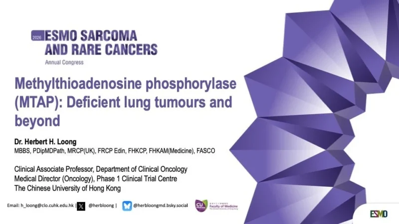 Herbert Loong: Exploring Synthetic Lethality Targets in Rare Thoracic Cancers at ESMO Rare Cancers 26